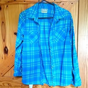 Long sleeve flannel shirt, size small